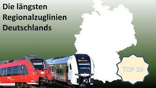 Br111 Fan Top10 Die längsten Regionalzuglinien Deutschlands [upl. by Zsamot]