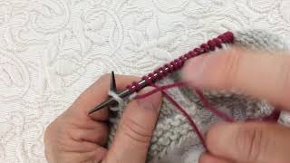 Twined Knitting The Purl Stitch [upl. by Wehrle]