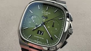 Glashutte Original Seventies Panorama Date CloseUp Shots amp Review [upl. by Dania]