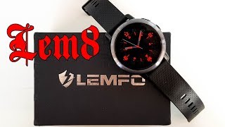 Обзор LEMFO LEM8 умные часы с круглым AMOLED экраном Android и поддержкой 4G LTE [upl. by Ynaiffit]