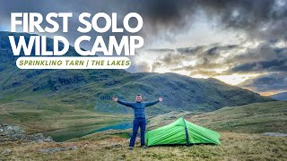 First Solo Wild Camp  Sprinkling Tarn  Lake District  Cumbria [upl. by Alyda708]