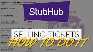 HOW TO LIST AND SELL TICKETS ON STUBHUB  THE COMPLETE GUIDE [upl. by Memory159]