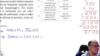 ENCCEJA 2019 Matemática Uma pessoa pretende passar 14 dias de férias em uma região litorânea Para m [upl. by Neellok7]