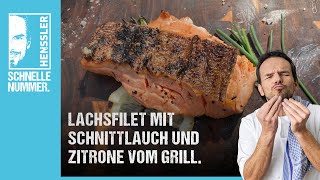 Schnelles Lachsfilet mit Schnittlauch und Zitrone Rezept von Steffen Henssler [upl. by Zanlog]