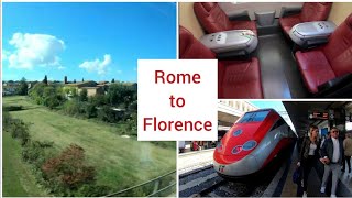 Rome to Florence with Frecciarossa First class Italy 4K [upl. by Htebzil]