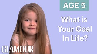 70 People Ages 575 Answer What’s Your Goal In Life  Glamour [upl. by Llenrad]