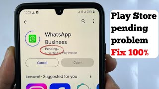 How To Fix Play Store Pending Problem  Solved Playstore Download Pending Problem 😕 [upl. by Mulvihill]