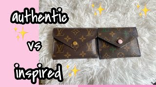 LV Victorine Wallet Comparison Authentic vs Inspired [upl. by Tobiah899]