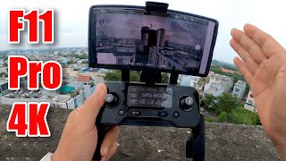 Flycam F11 Pro phiên bản 4K  Đang bay tắt tay cầm xem có tự động RTH hay không [upl. by Amye]