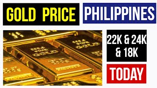 Gold Price in Philippines  Today Gold Price per Gram in PHP Peso 18 JULY 2024 [upl. by Ailesor200]