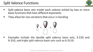 Lecture 03  Introduction To Basis Sets  Dr M A Hashmi [upl. by Ranite]