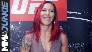 Cristiane Cyborg Justino full UFC 213 backstage interview [upl. by Anaela36]