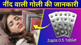 Zapiz 05 Tablet Uses Hindi  Clonazepam 05mg Tablets Review in Hindi [upl. by Anertak]