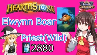 Elwynn Boar Priest Wild Hearthstone 15 [upl. by Nnairrek]