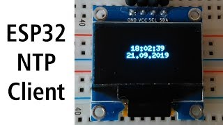 ESP32 Real Time Clock NTP Client SSD1306 [upl. by Zed]