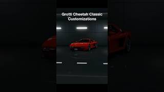 Grotti Cheetah Classic Customizations Ferrari Testarossa  GTA 5 Online gta5 gtaonline shorts [upl. by Nika]