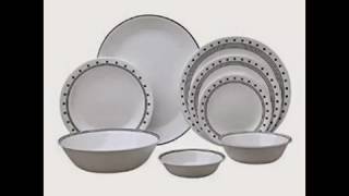 Buy New Corelle Livingware 76 Piece Dinnerware Set Service for 12 Winter Frost White [upl. by Octavius737]