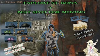 Exploring St Rona  Quest Rare Chest Location How to Get Wood Ash amp Mining Spot  LIFEAFTER [upl. by Einnaj]