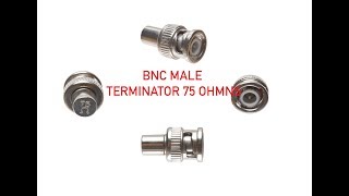 BNC Male Terminator 75 Ohms 375 [upl. by Esela133]