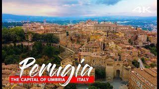 What is PERUGIA known for  The Capital of Umbria Italy drone 4K [upl. by Yttiy]