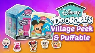 Disney Doorables Village Peek Pack  Disney Doorables Puffable Unboxing 🐣🚪🐢 [upl. by Tnomyar]