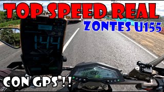 Top Speed Zontes u155  Velocidad Maxima Zontes u155 [upl. by Eneloc472]