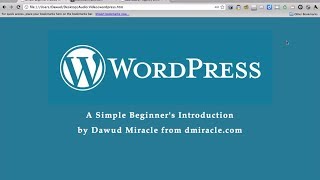 WordPress A Simple Beginners Introduction [upl. by Beilul]