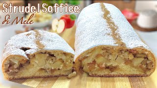 STRUDEL SOFFICE DI MELE 🍎 Impasto leggero alla RICOTTA velocissimo 🍎 [upl. by Ymmak590]