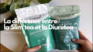 DIFFÉRENCES ENTRE LA SLIM’TEA ET LA DIURETEA 🍃 OWARI [upl. by Diena]