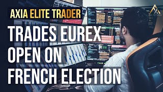 AXIA Elite Trader Trades EUREX Open on French Election  25 April 2017  Axia Futures [upl. by Akcire]