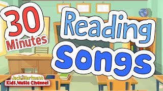 30 MINUTES of READING READINESS and READING COMPREHENSION Songs  Jack Hartmann [upl. by Claudie]