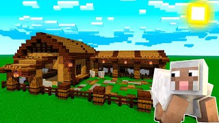 Minecraft COMO FAZER UM ESTÁBULO PARA OVELHAS NO MINECRAFT  CONSTRUÇÕES3 [upl. by Glanville]