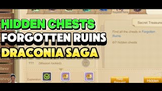 HIDDEN CHESTS FORGOTTEN RUINS DRACONIA SAGA GUIDE [upl. by Atinek802]