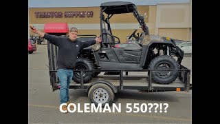 Bought a Coleman 550 UTV Side by Side From Tractor Supply First Impressions amp Test Drive [upl. by Haukom80]