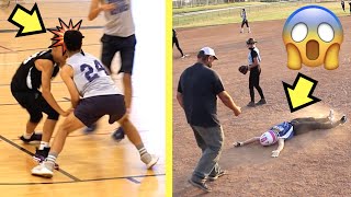 BLACK EYE at BASKETBALL GAME and BROKEN ANKLES at SOFTBALL GAME 🏀🥎 [upl. by Hedvah]