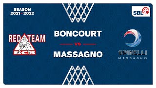 SB League  Day 15 BONCOURT vs MASSAGNO [upl. by Enaffit]