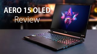 Gigabyte AERO 15 OLED Review  Best Laptop for Video Editing VFX amp 3D [upl. by Atinnod]