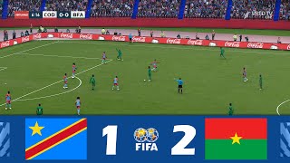 RD Congo contre Burkina Faso 12  Match amical 2024  Résumé du Match [upl. by Yrdnal]