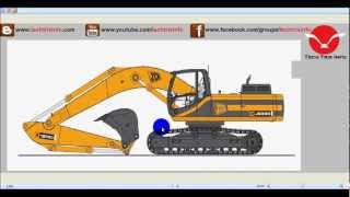 How tracked excavator machine works ✔ [upl. by Mode]