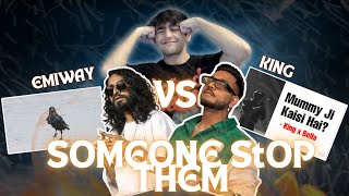 🇵🇰Pakistani reacts to KING vs EMIWAY  EMIWAY  DEPENDENT KAUVE AND KING  HUM TERI LELE  REACTION [upl. by Santiago]