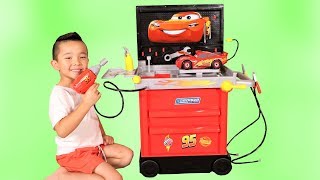 Service Station Toys Unboxing And Playing Fun With CKN [upl. by Sivart]