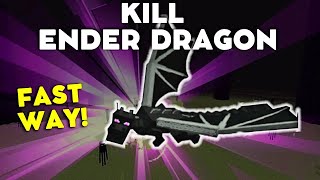 DEFEAT Ender Dragon QUICKLY Ultimate Guide on How to kill the ENDER DRAGON in Minecraft 121 [upl. by Eruot150]