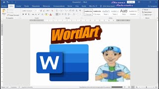 Microsoft Word Insertar WordArt [upl. by Alejoa351]