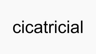 How to pronounce cicatricial [upl. by Amaleta557]