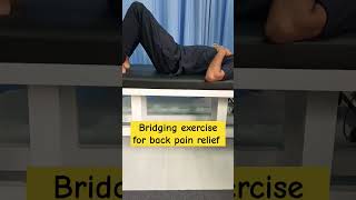 bridging exercise for Back pain relief exercises✅youtube reels subscribers like shorts share [upl. by Esyned]