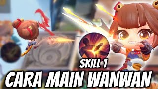 CARA MAIN COMMANDER WANWAN SKILL 1  REVIEW COMMANDER BARU  Magic Chess Mobile Legends [upl. by Okwu]