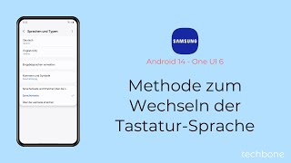 Methode zum Wechseln der TastaturSprache ändern  Samsung Android 14  One UI 6 [upl. by Imehon268]