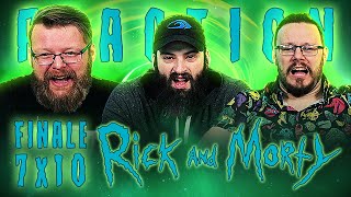 Rick and Morty 7x10 FINALE REACTION quotFear No Mortquot [upl. by Racklin965]