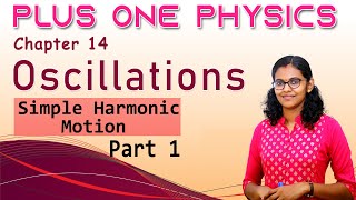 Simple Harmonic MotionSHMPlus One Physics Chapter14 Oscillation Part 1 Malayalam [upl. by Prudy]