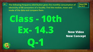 Ex 143 Q1 Class10  Statistics  Class10 Math  Class10 Ex 143 Q1  Green Board Classes [upl. by Anialram]